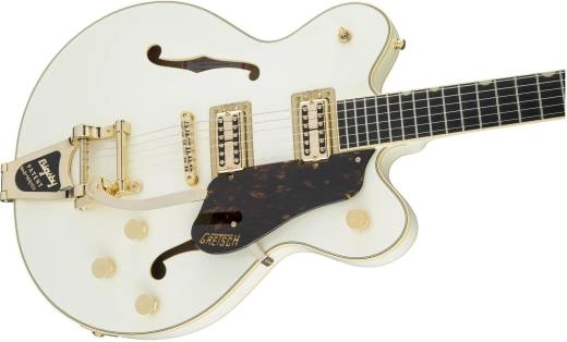 G6609TG Player\'s Edition Broadkaster Electric Guitar with Bigsby, USA Full\'Tron Pickups, Gold Hardware - Vintage White