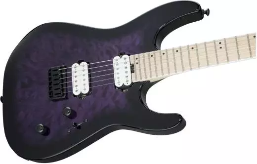 Pro Series Dinky DK2QM HT, Maple Fingerboard, Transparent Purple Burst