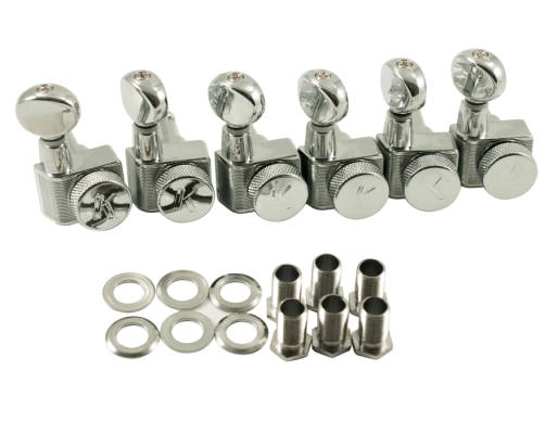 Kluson - L6 Contemporary Locking Tuner Set - Chrome