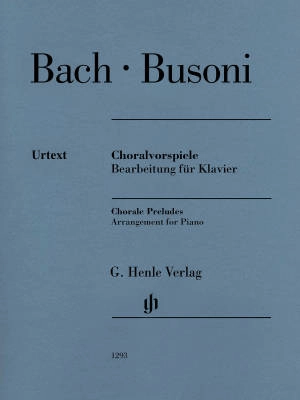 G. Henle Verlag - Chorale Preludes (Johann Sebastian Bach) - Busoni - Piano