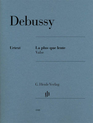 G. Henle Verlag - La plus que lente: Valse - Debussy/Heinemann - Piano