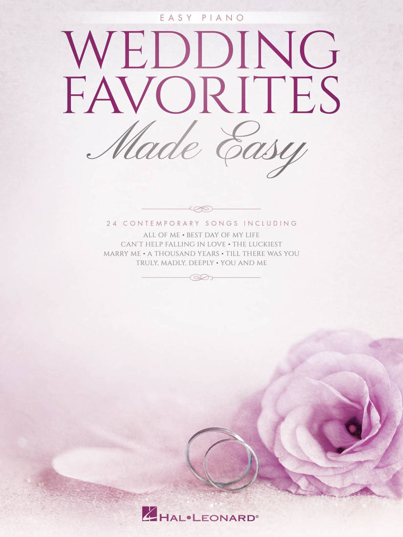 Wedding Favorites Made Easy - Easy Piano - Book