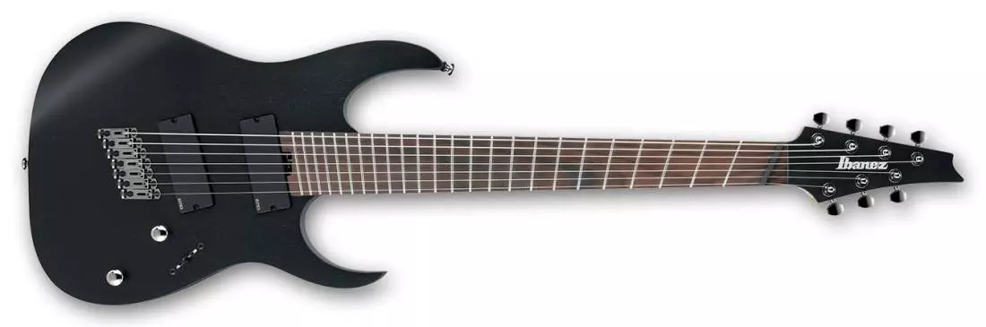 RG Iron Label Multi Scale 7-String Electric Guitar - Weathered Black