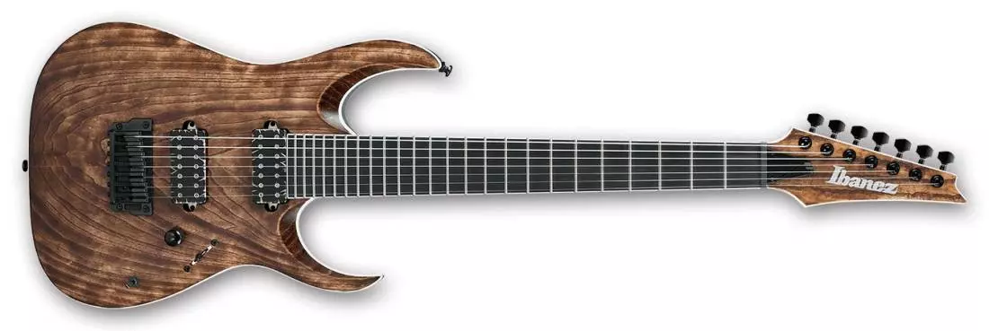 RGA Iron Label 7-String Electric Guitar - Antique Brown Stained