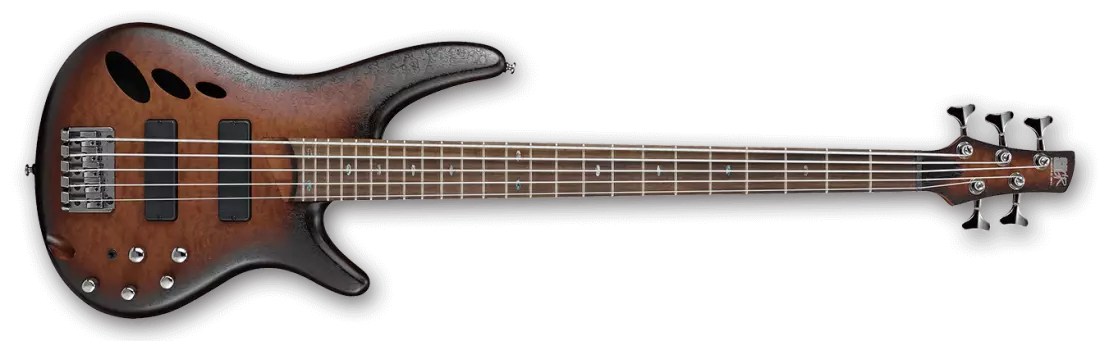 SR 30th Anniversary 5-String Bass - Natural Browned Burst Flat