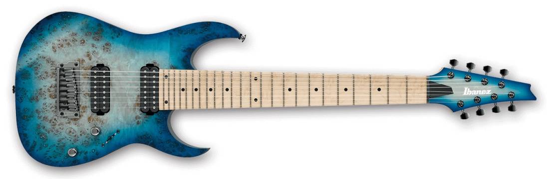 RG Prestige 8-String Electric Guitar - Ghost Fleet Blue Burst
