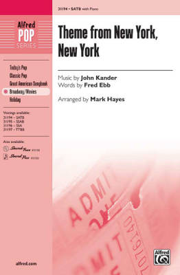 Theme from New York, New York - Ebb/Kander/Hayes - SATB