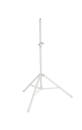 K & M Stands - Adjustable Speaker Stand - Pure White