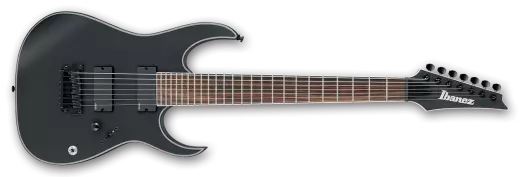 RG Iron Label 7-String Electric Guitar - Black Flat