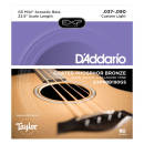 DAddario - EXP-Coated Acoustic Bass Strings, Taylor GS Mini Scale, 37-90