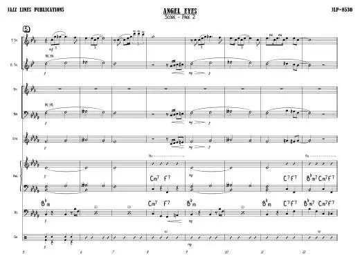 Angel Eyes - Brent/Dennis/Paich - Jazz Combo