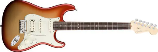 Fender - American Deluxe HSS Strat - Rosewood Neck in Sunset Metallic
