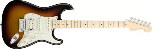American Deluxe HSS Left Handed Strat - Maple Neck in 3 Tone Sunburst