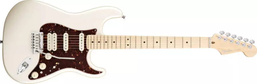 American Deluxe HSS Strat - Maple Neck in Olympic Pearl