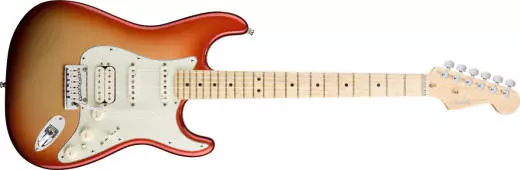 American Deluxe HSS Strat - Maple Neck in Sunset Metallic