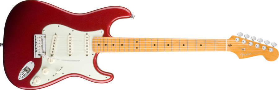 taimu　American Design Stratocaster Fender American Deluxe Strat - Maple V Neck In Candy Apple