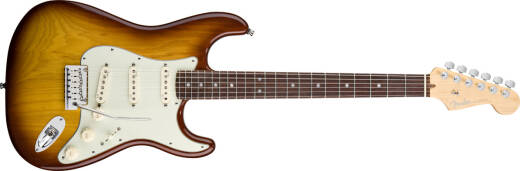 Fender American Deluxe Ash Strat - Rosewood Neck In Tobacco Sunburst