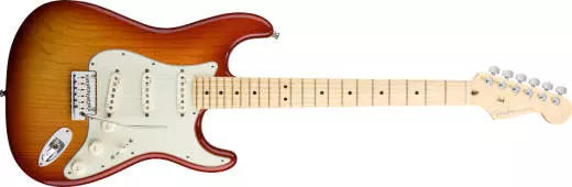 American Deluxe Ash Strat - Maple Neck in Aged Cherry Burst