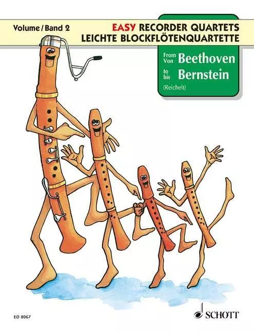 From Beethoven to Bernstein: Easy Recorder Quartets Volume 2 - Book