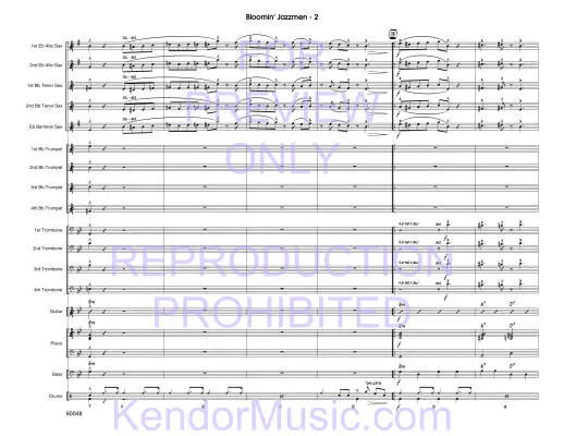 Bloomin\' Jazzmen - Niehaus - Jazz Ensemble - Gr. Easy