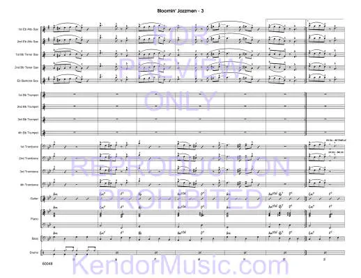 Bloomin\' Jazzmen - Niehaus - Jazz Ensemble - Gr. Easy