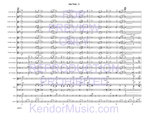 Hat Trick - Strommen - Jazz Ensemble - Gr. Easy