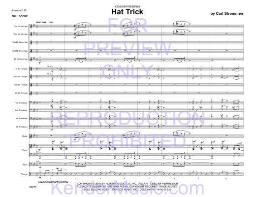 Hat Trick - Strommen - Jazz Ensemble - Gr. Easy