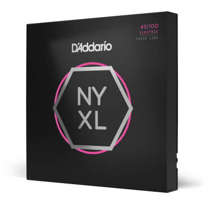 DAddario - NYXL Super Long Scale, Regular Light Bass String Set, 45-100