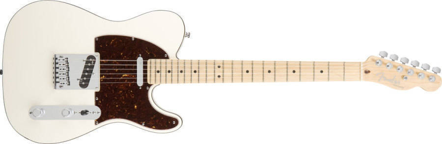 Fender Musical Instruments - American Deluxe Tele - Maple Neck in Olympic  Pearl