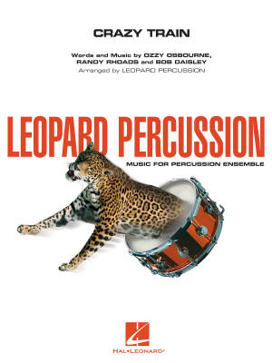 Hal Leonard - Crazy Train -  Black Sabbath/Franks/Lee/Samples - Percussion Ensemble - Gr. 3