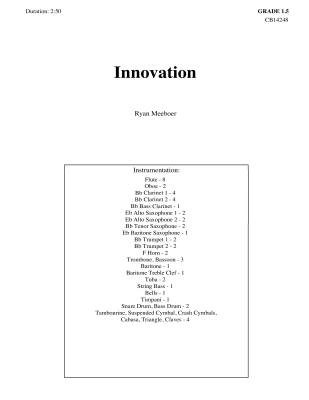 Eighth Note Publications - Innovation - Meeboer - Concert Band - Gr. 1.5