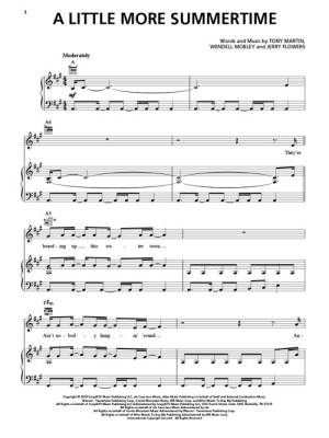 A Little More Summertime - Martin/Mobley/Flowers - Piano/Vocal/Guitar - Sheet Music