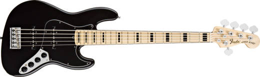 Fender American Deluxe 5-String Jazz Bass - Maple Neck In Black