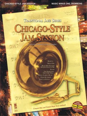 Music Minus One - Chicago-Style Jam Session--Traditional Jazz Series - Trombone - Book/2 CDs