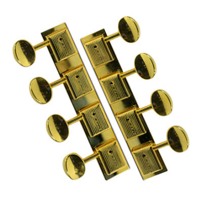 Stamped Steel Tuning Machines for Lap Steel Guitars - Gold