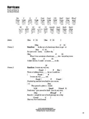 Hamilton: Strum & Sing Guitar - Miranda - Book