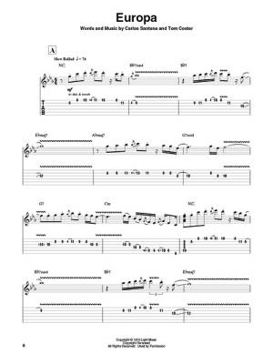 Santana: Guitar Play-Along Volume 21 - Guitar TAB - Book/Audio Online