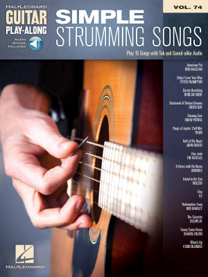 Simple Strumming Songs: Guitar Play-Along Volume 74 - Guitar TAB - Book/Audio Online