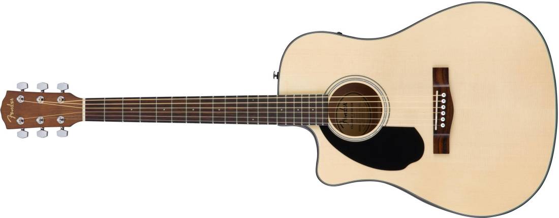 CD-60SCE Left-Hand Dreadnought Acoustic Electric Guitar - Natural