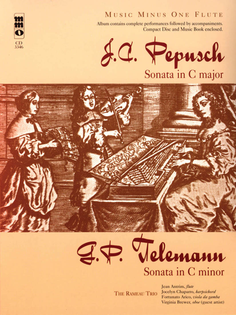 Pepusch - Sonata in C; Telemann - Sonata in C minor - Flute - Book/CD