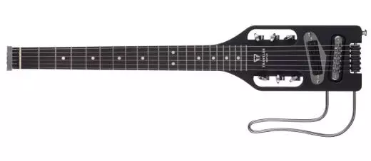 Ultra-Light Acoustic-Electric Left-Handed Travel Guitar w/ Gig Bag - Black