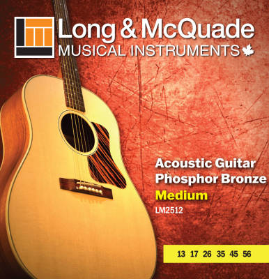 Long & McQuade - Medium Acoustic Strings 13-56