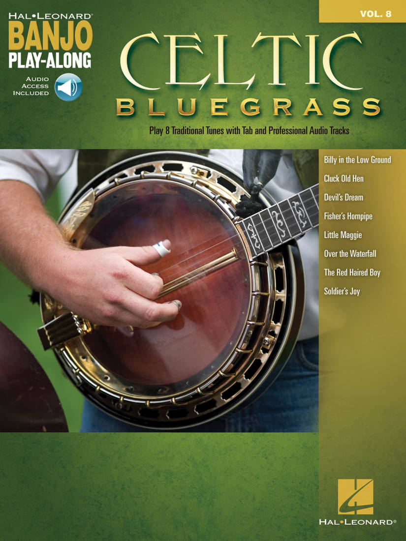 Celtic Bluegrass: Banjo Play-Along Volume 8 - Banjo TAB - Book/Audio Online