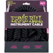 Ernie Ball - 30 Coiled Straight\/Straight Instrument Cable - Black