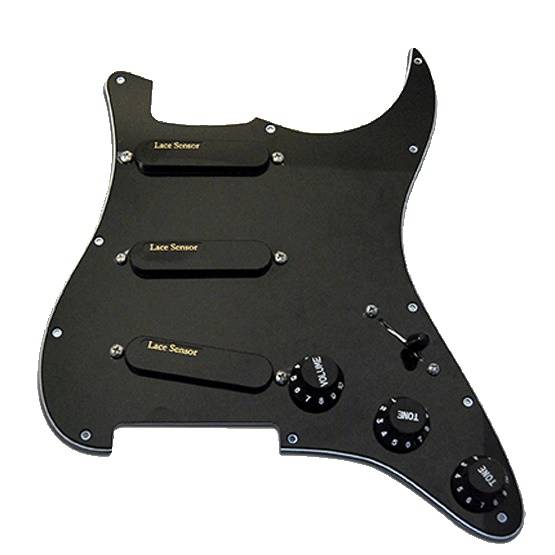 Lace Sensor Gold Loaded Pickguard Black