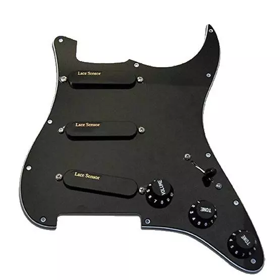 Lace Sensor Gold Loaded Pickguard Black