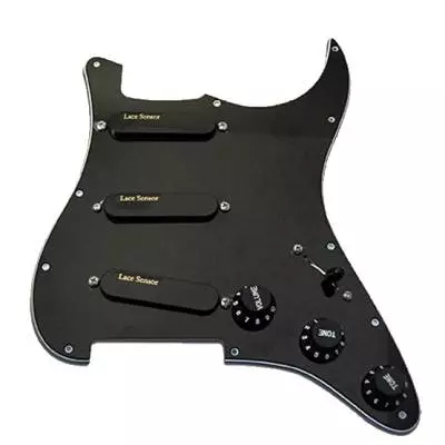 Lace Sensor Gold Loaded Pickguard Black
