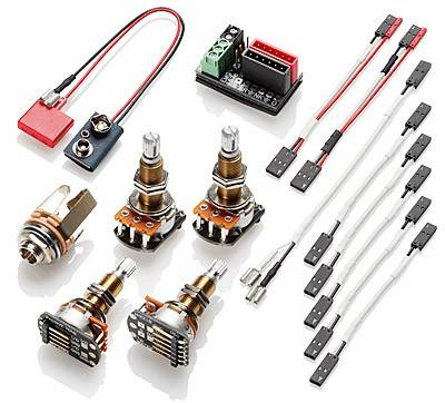 EMG - Solderless Wiring Kit for 1 or 2 Pickups, Long Shaft