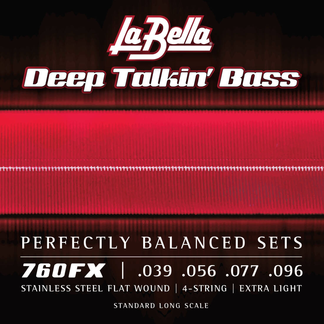 Deep Talkin\' Bass Flats, 4-String Set, Extra Light 39-96