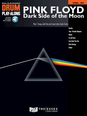 Pink Floyd -- Dark Side of the Moon: Drum Play-Along Volume 24 - Drum Set - Book/Audio Online